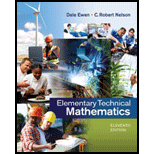 Elementary Technical Mathematics - 11th Edition - by Dale Ewen, C. Robert Nelson - ISBN 9781285199191