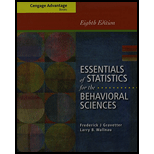 Bundle: Cengage Advantage Books: Essentials of Statistics for the Behavioral Sciences, 8th + Aplia, 1 term Printed Access Card - 8th Edition - by Frederick J Gravetter, Larry B. Wallnau - ISBN 9781285481685