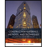 Construction Materials, Methods and Techniques (MindTap Course List)