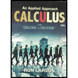 Calculus: An Applied Approach (MindTap Course List) - 10th Edition - by Ron Larson - ISBN 9781305860919