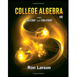 College Algebra - 10th Edition - by Ron Larson - ISBN 9781337282291
