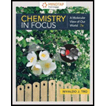 Owlv2 With Mindtap Reader, 1 Term (6 Months) Printed Access Card For Tro's Chemistry In Focus: A Molecular View Of Our World, 7th - 7th Edition - by Tro, Nivaldo J. - ISBN 9781337399807
