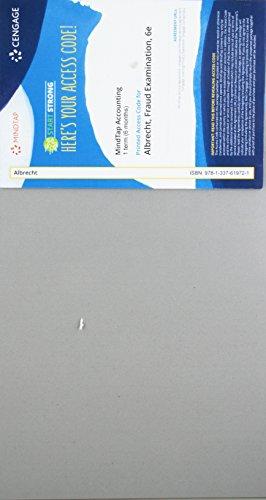 Mindtap Accounting, 1 Term (6 Months) Printed Access Card For Albrecht/albrecht/albrecht/zimbelman's Fraud Examination, 6th - 6th Edition - by W. Steve Albrecht, Chad O. Albrecht, Conan C. Albrecht, Mark F. Zimbelman - ISBN 9781337619721