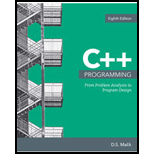 C++ Programming: Program Design Including Data Structures, Loose-leaf Version - 8th Edition - by D. S. Malik - ISBN 9781337696111