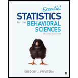 Essential Statistics for the Behavioral Sciences - 2nd Edition - by Gregory J. Privitera - ISBN 9781506386300