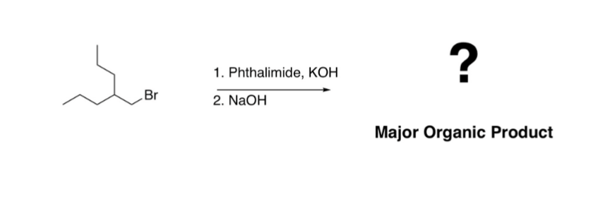 Se
Br
1. Phthalimide, KOH
2. NaOH
?
Major Organic Product