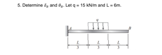 5. Determine 8p and Og. Let q = 15 kN/m and L = 6m.
33
