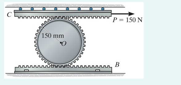 C
150 mm
wwwwwwwww
P = 150 N
B