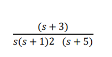 (s + 3)
s(s+ 1)2 (s+ 5)