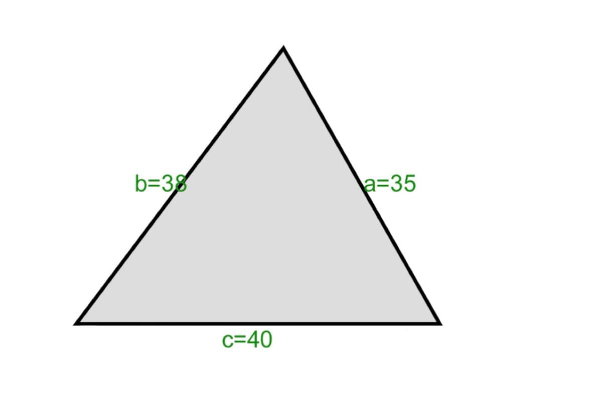 b=38
c=40
a=35