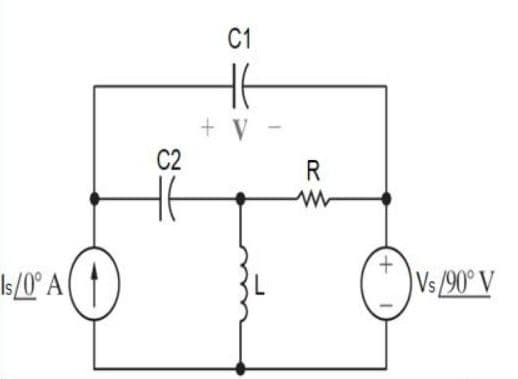 Is/0° A
C2
C1
HE
+ V -
R
ww
+
ⒸV₁
Vs/90° V