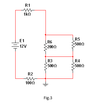 R1
1kn
R5
E1
R6
-5000
-12V
200Ω
R3
R4
5000
5000
R2
1000
Fig.3
