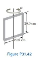 20.0 cm
20.0 cm
Figure P31.42
