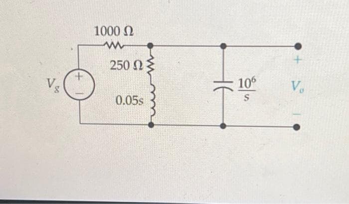 V.
1000 Ω
250 ΩΣ
0.05s
106
S
V₁