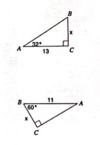 A
B
320
60°
X
с
13
11
B
C