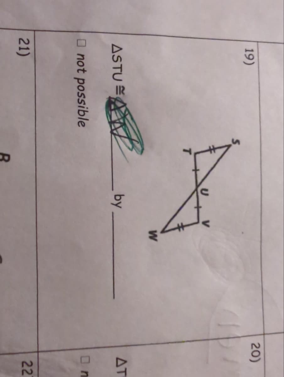 19)
ASTU
not possible
21)
T
B
by
W
20)
AT
On
22