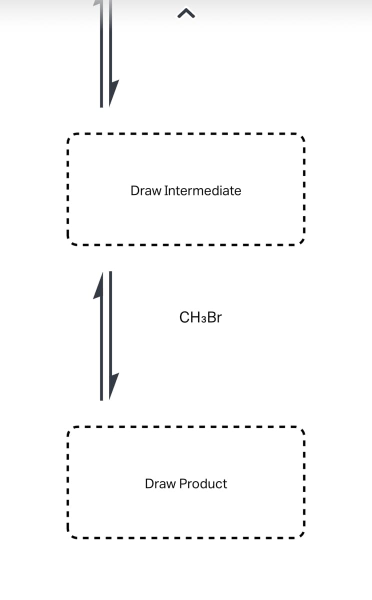 Draw Intermediate
CH3Br
Draw Product
I