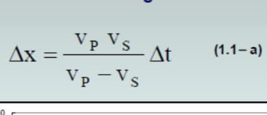 Vp Vs
Ax =
Δt
(1.1– a)
Vp –Vs
