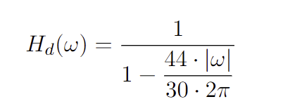 Hd(w)
=
1.
1
44.w|
30.2π