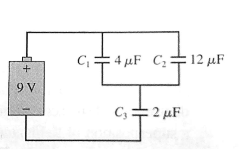 +
9 V
C4F C12 μF
C₁ =
2 μF