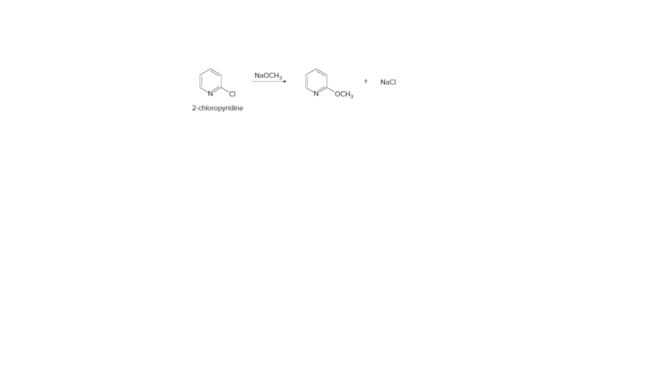 NaOCH,
NaCI
OCH3
2-chloropyridine
