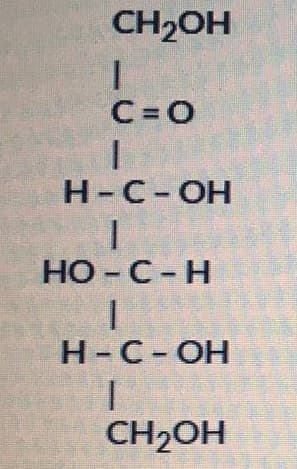 CH2OH
C =O
H-C-OH
HO - C-H
H-C-OH
1.
CH2OH
