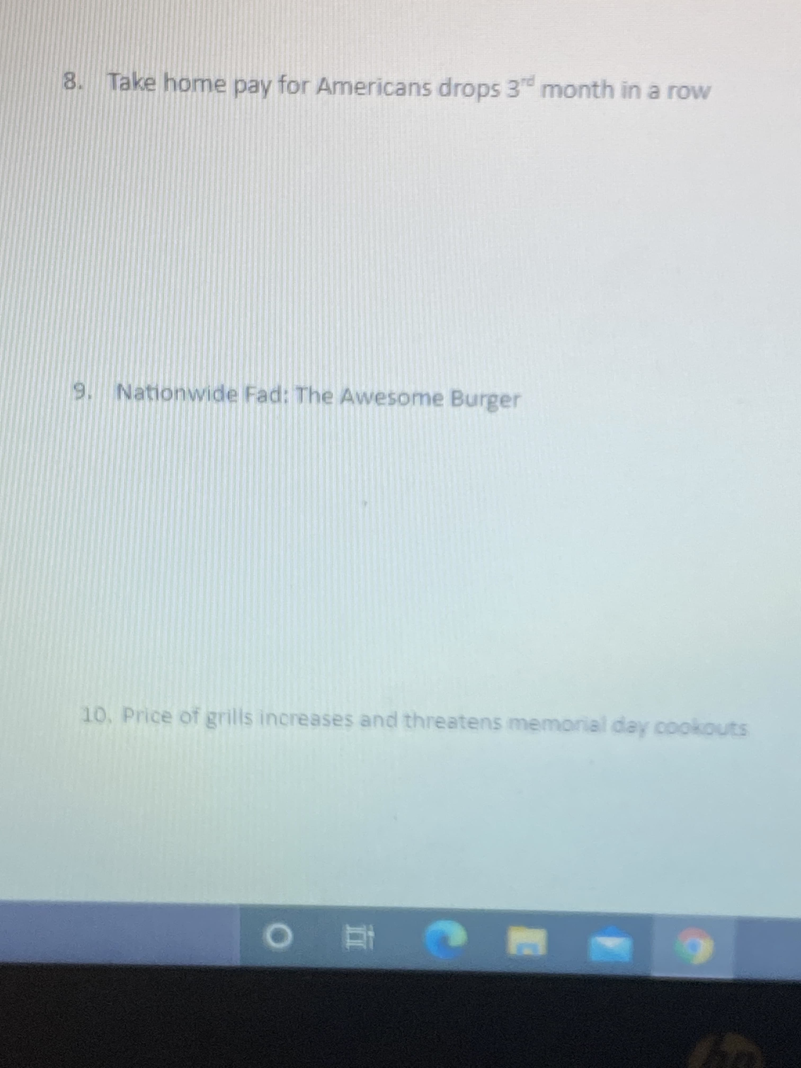 8. Take home pay for Americans drops 3 month in a row
9. Nationwide Fad: The Awesome Burger
10. Price of grills increases and threatens memorial day cookouts
| 在

