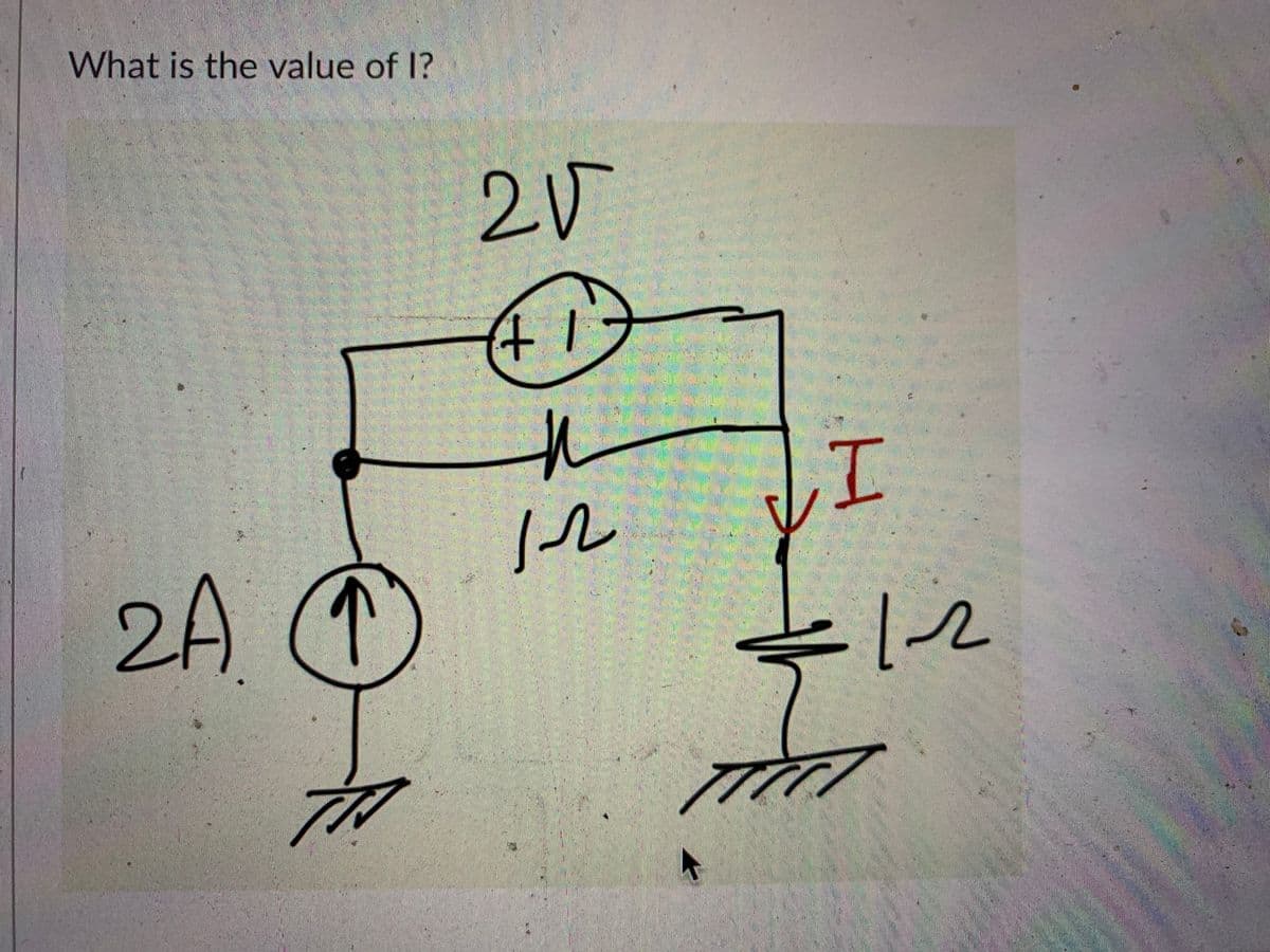 What is the value of I?
2A) (1
2V
41
n
12
H
1-2
