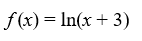 f(x) In(r 3)
