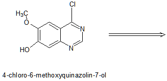 CI
HO
но
4-chloro-6-methoxyquinazolin-7-ol
