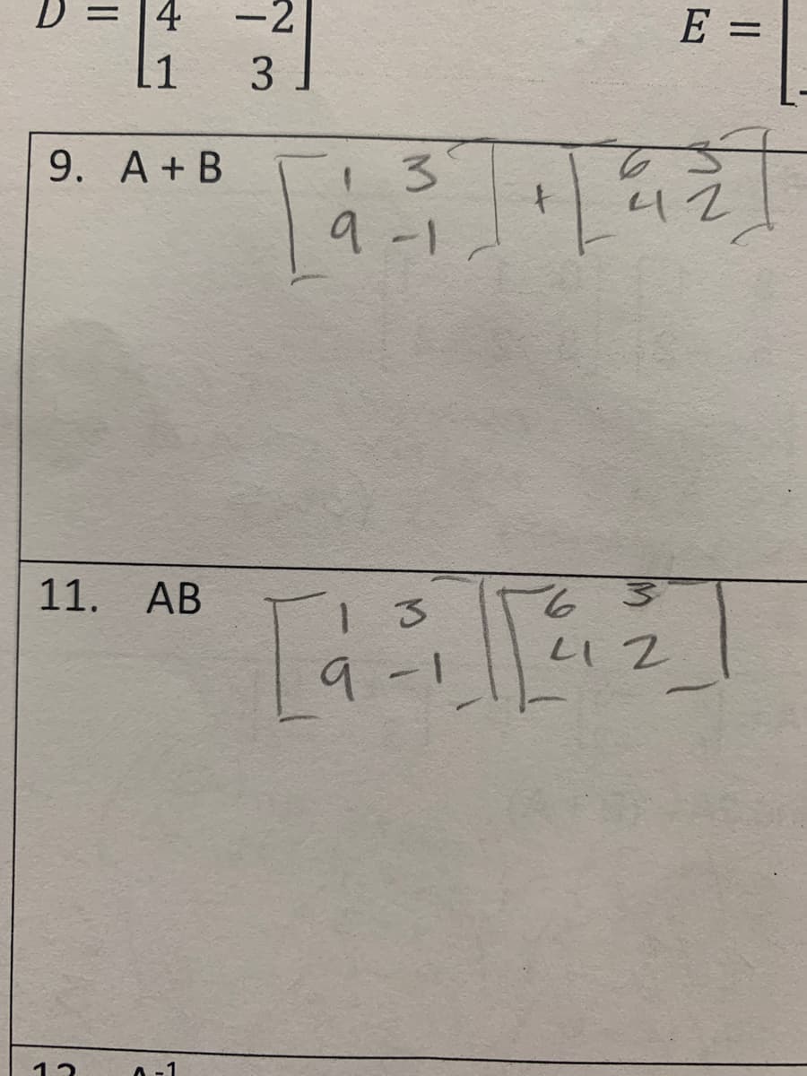 4
1
9.A+B
11. AB
13
2-1
-2
3
1 3
9-1
[a
La
13
9-1
11회
+
6
3
니 2
E =