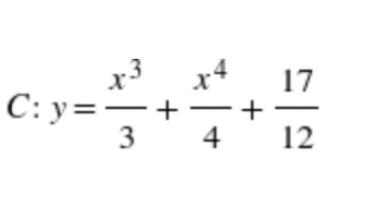 x3
C: y=-
17
+
12
4
+
3.

