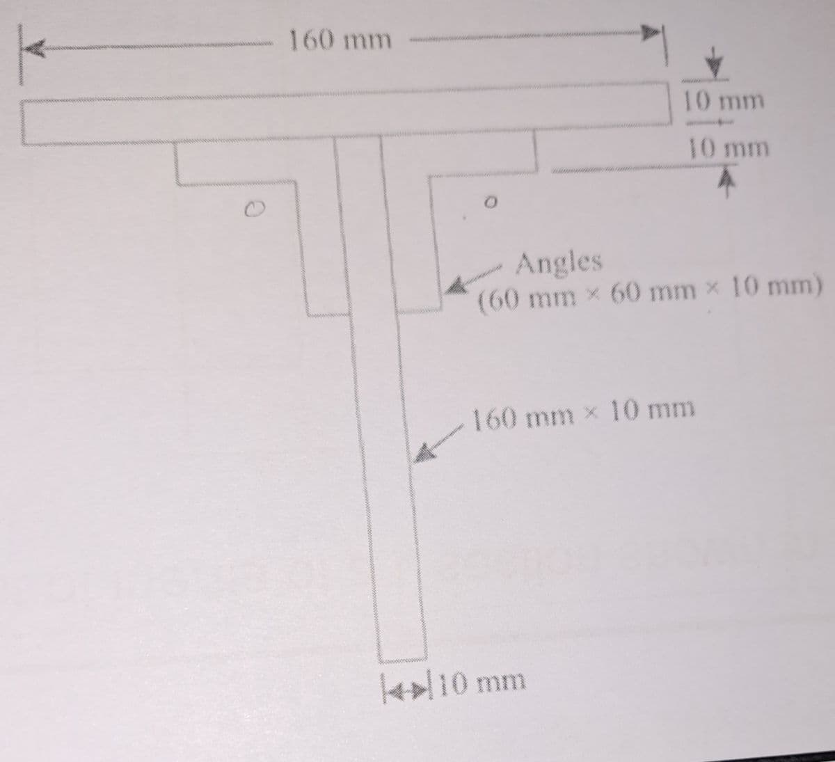 160 mm
10 mm
10 mm
Angles
(60 mm x 60 mm x 10 mm)
160 mm x 10 mm
10 mm
