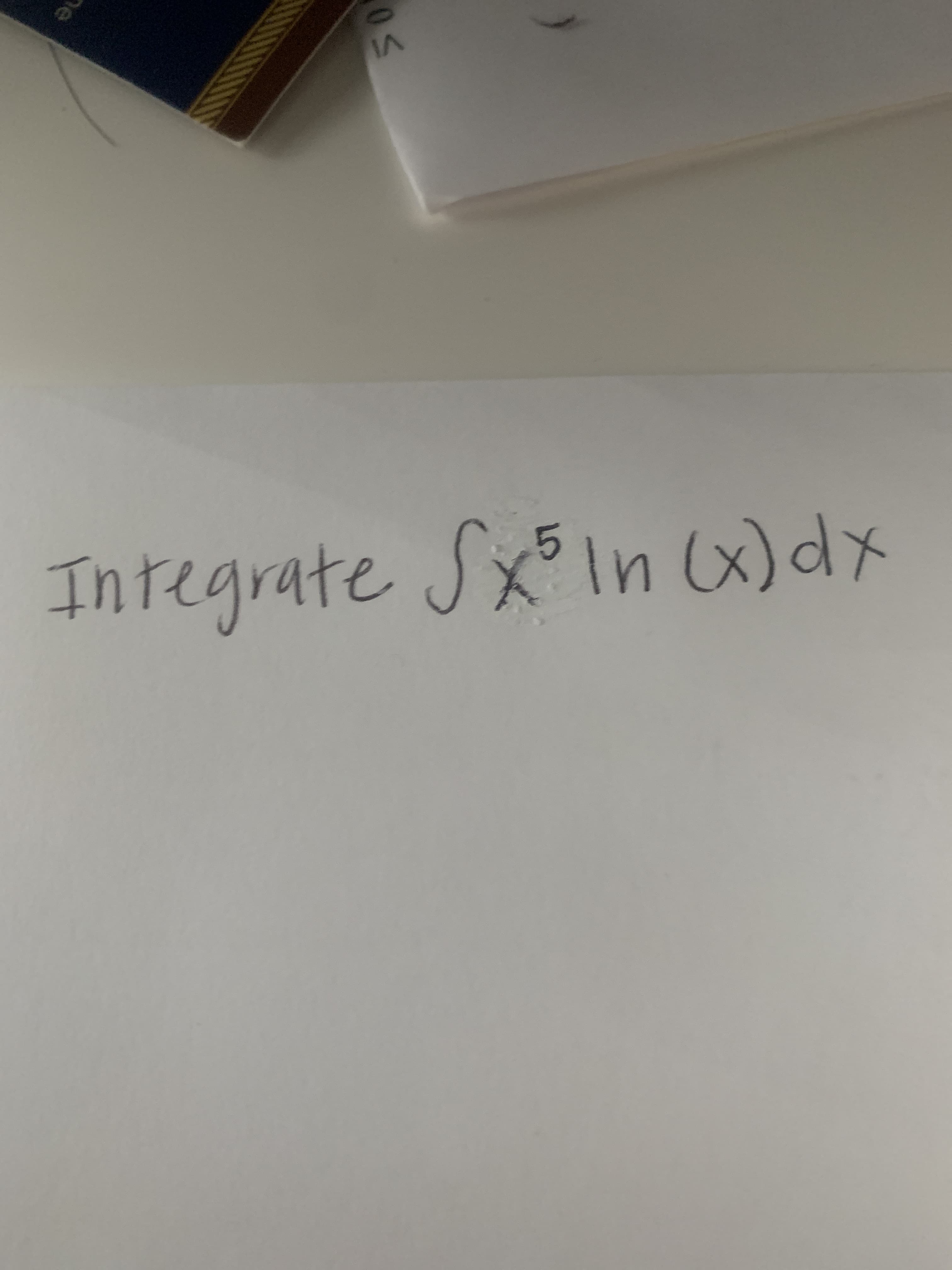 Integrate SX³1IN x)dx
