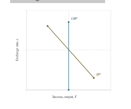 Exchange, e
Income, output, Y
LM
18