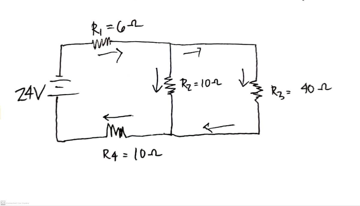 24V÷
CS Scared with Cancer
R₁ = 6-2
wn
R4=10-2
7.
R2=10-2
R3
40-22