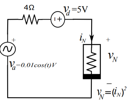 =5V
VN
V=0.01cos(t)V
'N
+,
