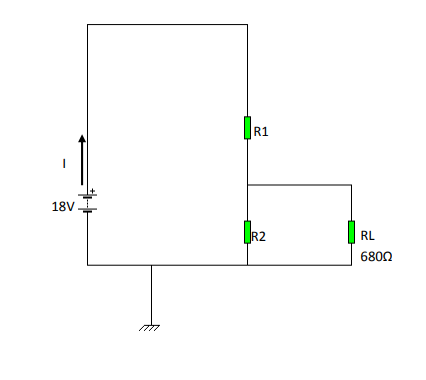 R1
18V
R2
RL
6800
