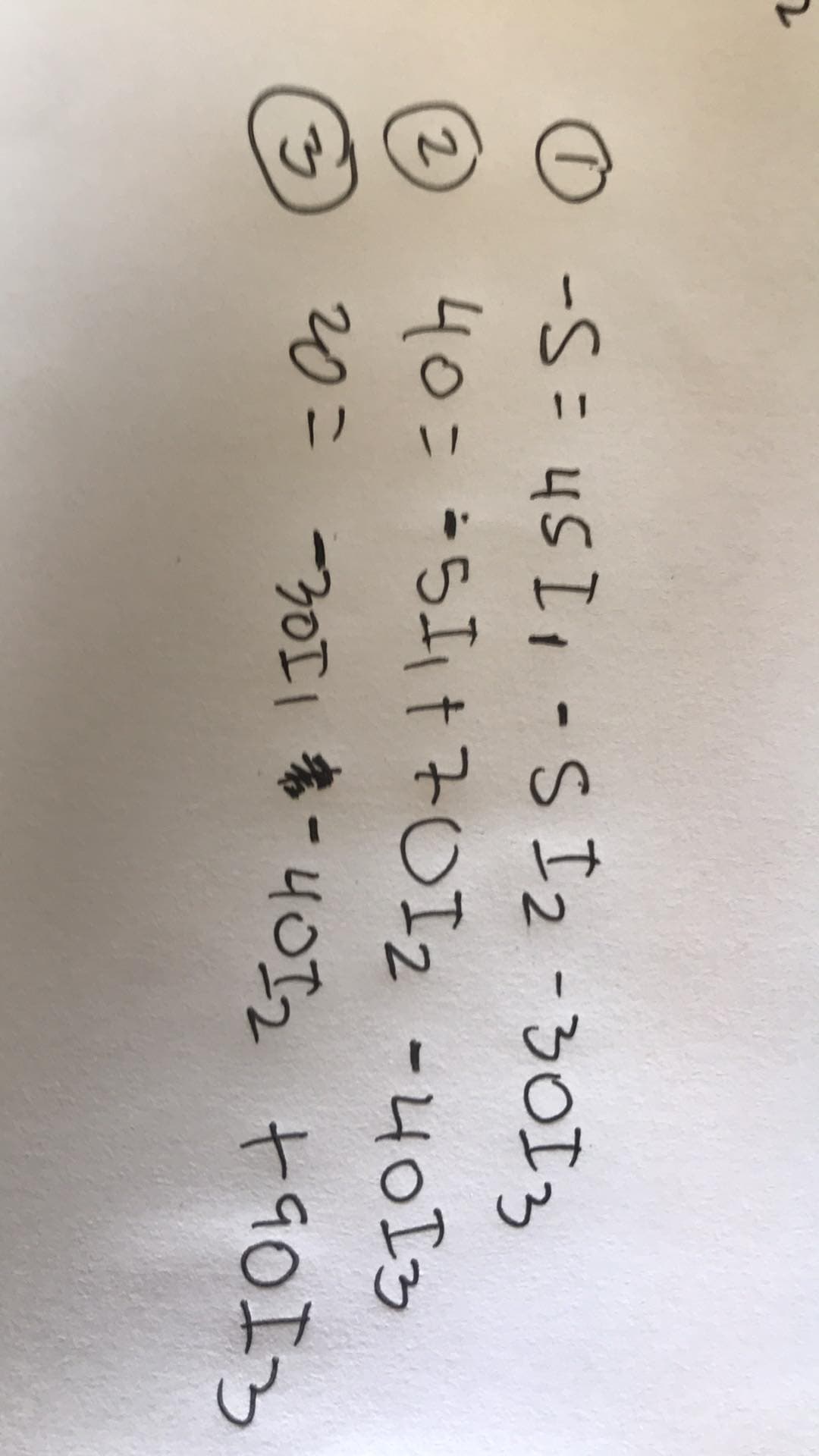 2
O -S=4SI,-SIz-303
40= =54+7OIz -4013
2
З
20 = -30II это - 40тг +9073
4012
-