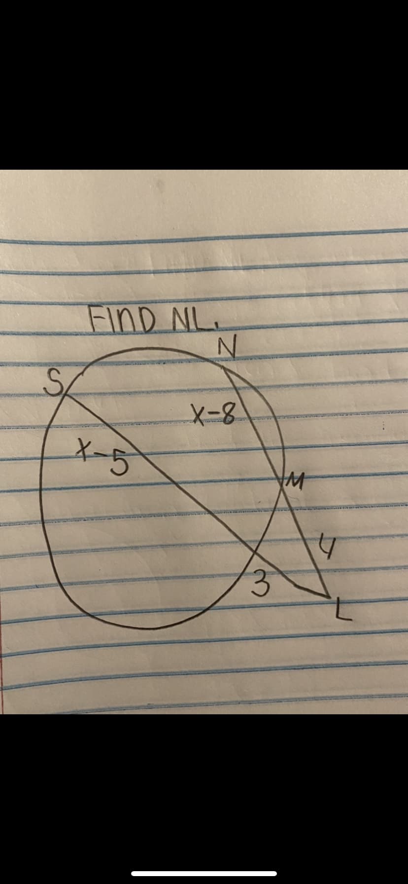 S
FIND NL.
X-5
N
X-8
M
4