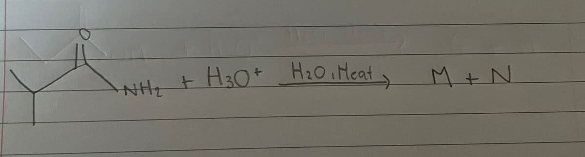 NHz t H30+ H2O iMeat,
M+ N
