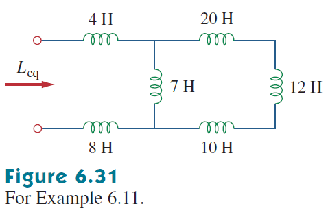 4 H
m
m
Leg
8 H
Figure 6.31
For Example 6.11.
7H
20 H
m
m
10 H
12 H