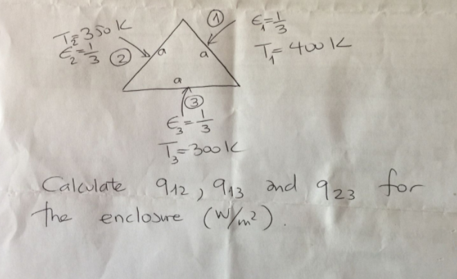 TF 40k
3)
T=300k
Calculate
912, 913
and
923 for
the
enclosre (Wn?)
