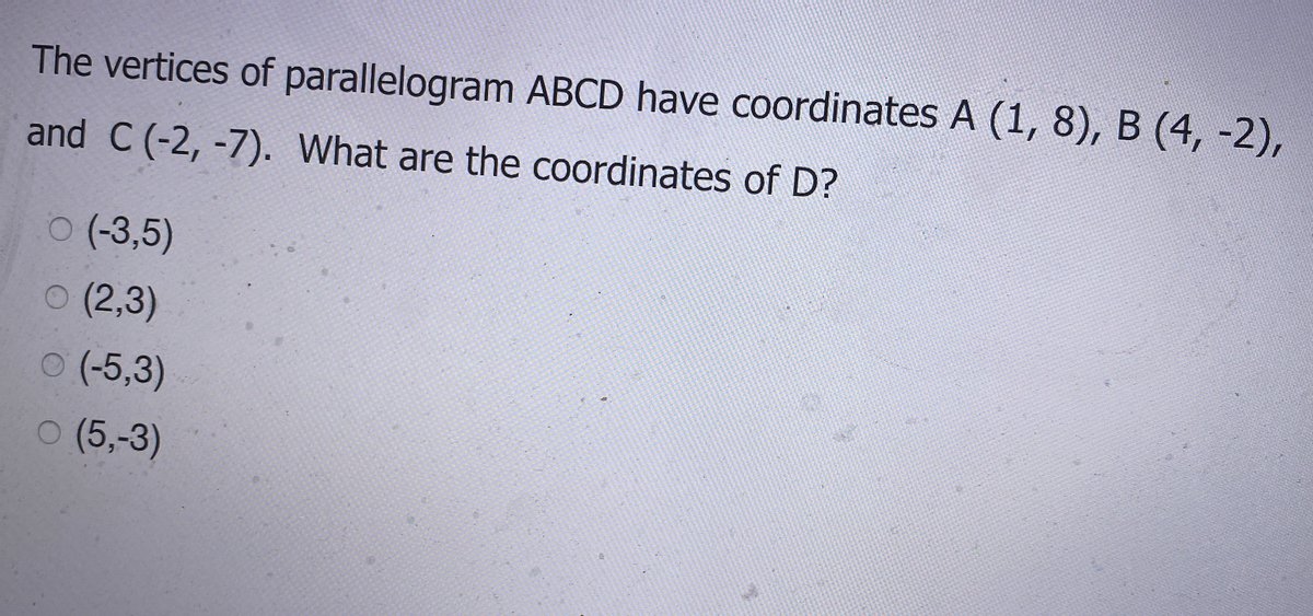 Answered Vertices Of Parallelogram Abcd Have Bartleby 2756