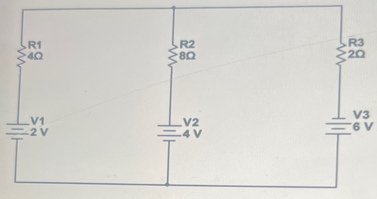 www
R1
4Ω
w
R2
80
V1
V2
2V
4 V
www
R3
222
V3
6 V