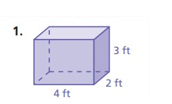 1.
4 ft
3 ft
2 ft