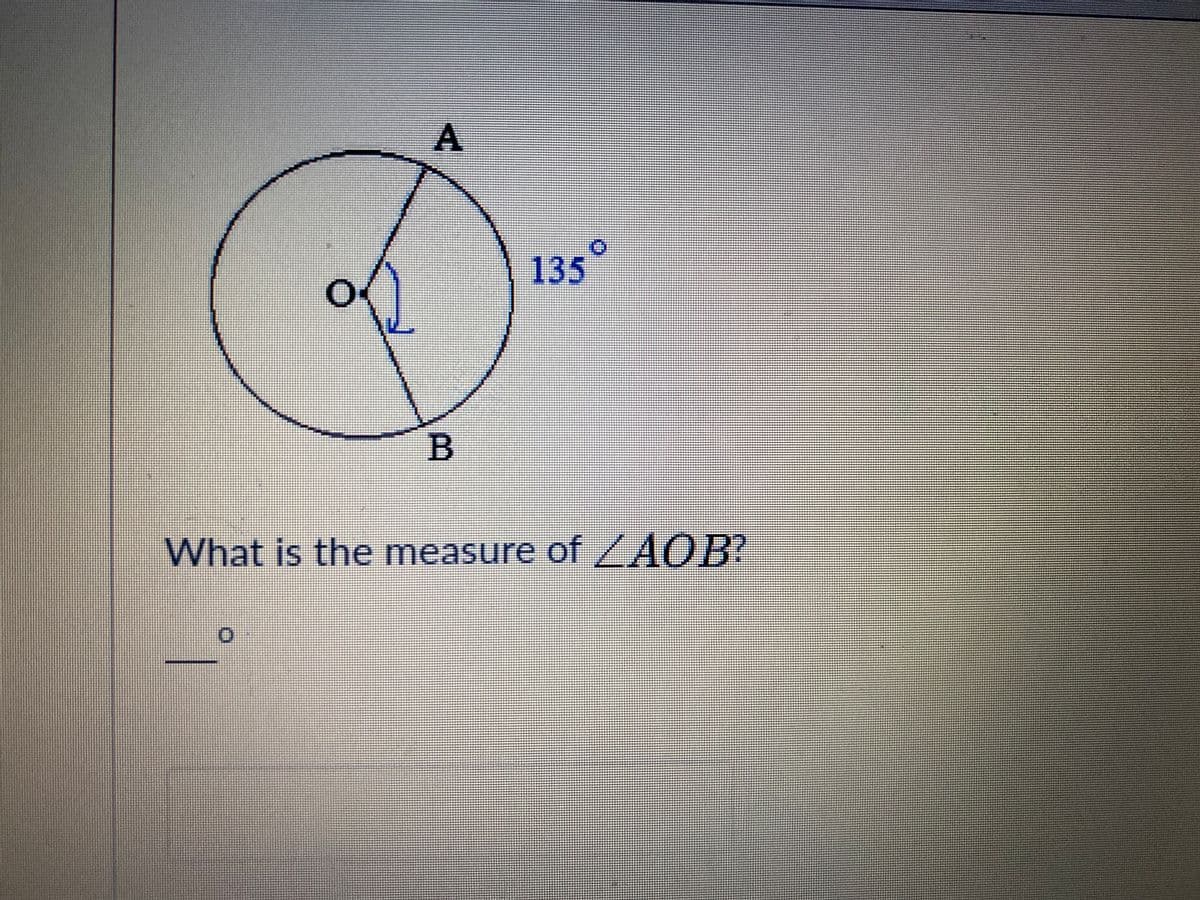 A
135°
What is the measure of/A
曲)
