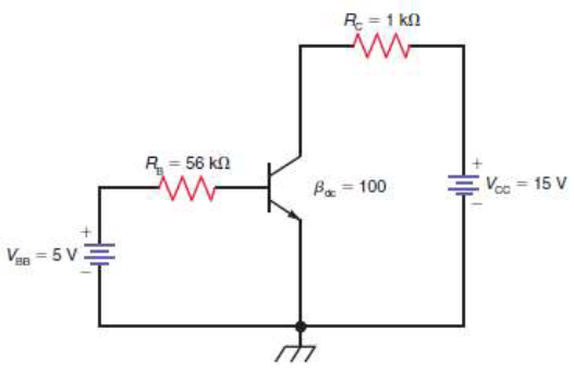 R = 1 kn
R= 56 kn
Be = 100
Voc = 15 V
Van = 5 V
