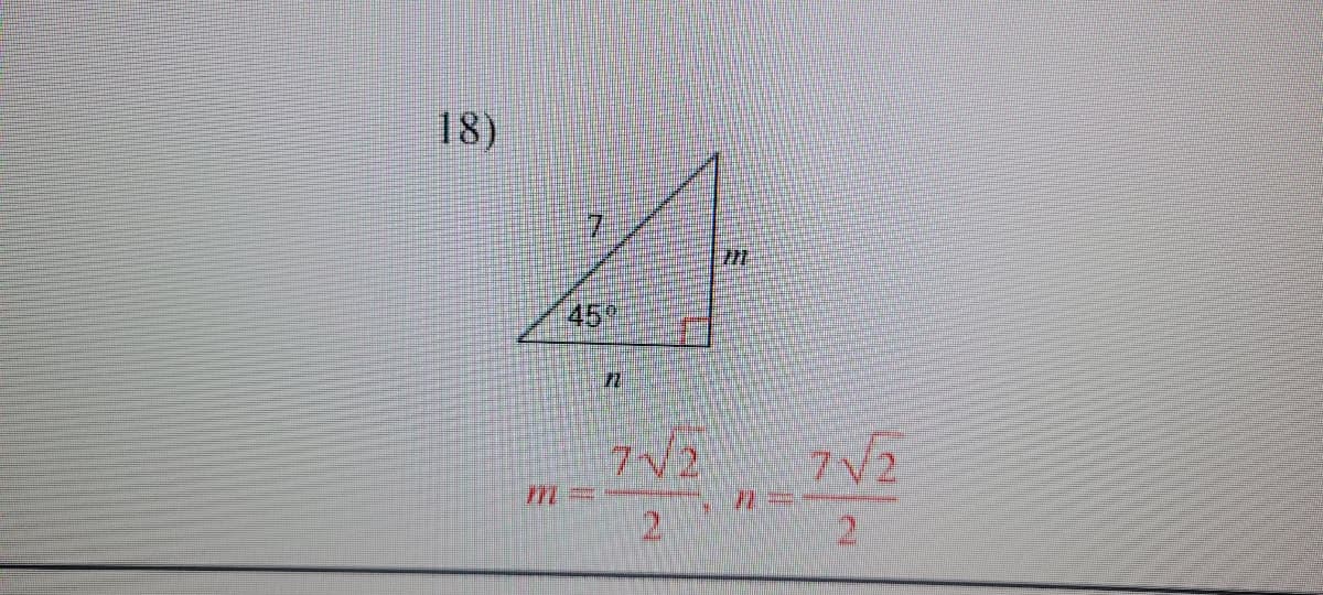 18)
45
77
M=
7√2
2
2