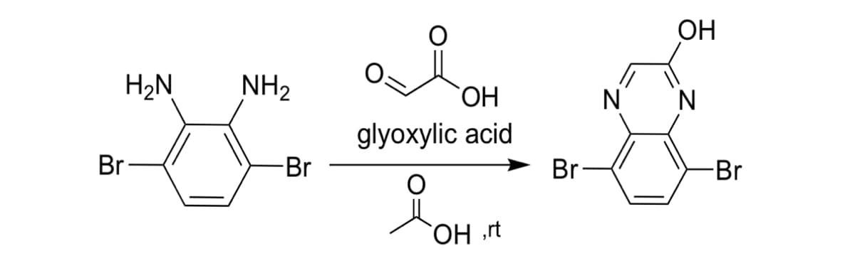 OH
***
glyoxylic acid
-Br
OH,rt
Br
H₂N
NH₂
Br
OH
N
-Br